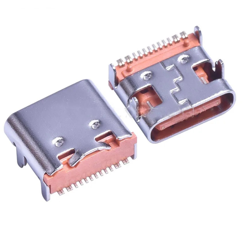 Type C female seat TYPE-C 12PIN single-row SMT four-pin plug