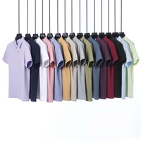 Polo Classique Homme Manches Courtes 100% Coton Mercerisé Respirant Été Casual Affaires Golf Hauts De Sport 6