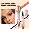Liquid Eyeliner Pen Waterproof Black Long-Lasting Eye Liner Pencil Thick Quick-Dry Cosmetics Makeup Tool 5