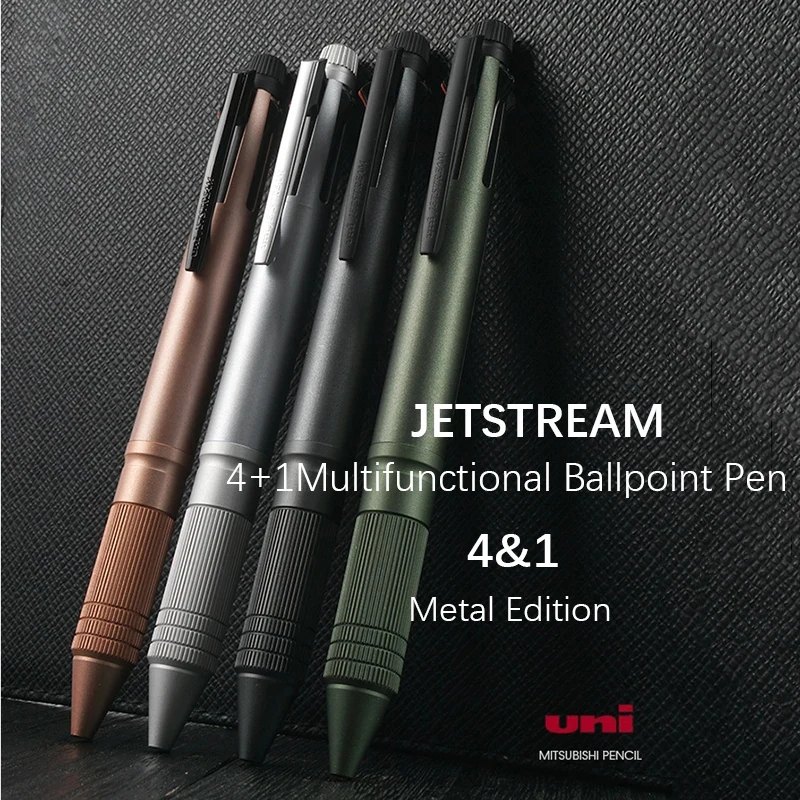 Uni Multifunctional Pen Business Oil Pen Four Color Ballpoint Pen+Mechanical Pencil MSXE5-2000A School Office Stationery 2