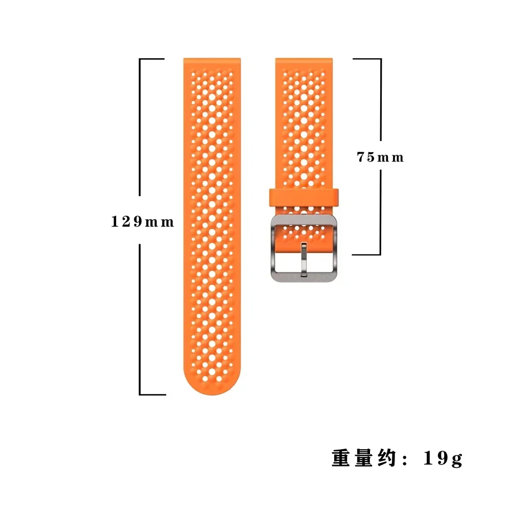 Premium Sport Silicone Strap - Universal 22mm Watch Band Replacement
