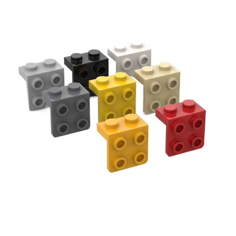 

10Pcs MOC Parts 44728 Bracket 1 x 2 - 2 x 2 Compatible Bricks DIY Assmble Building Blocks Particle Kid Puzzle Brain Toy Gift