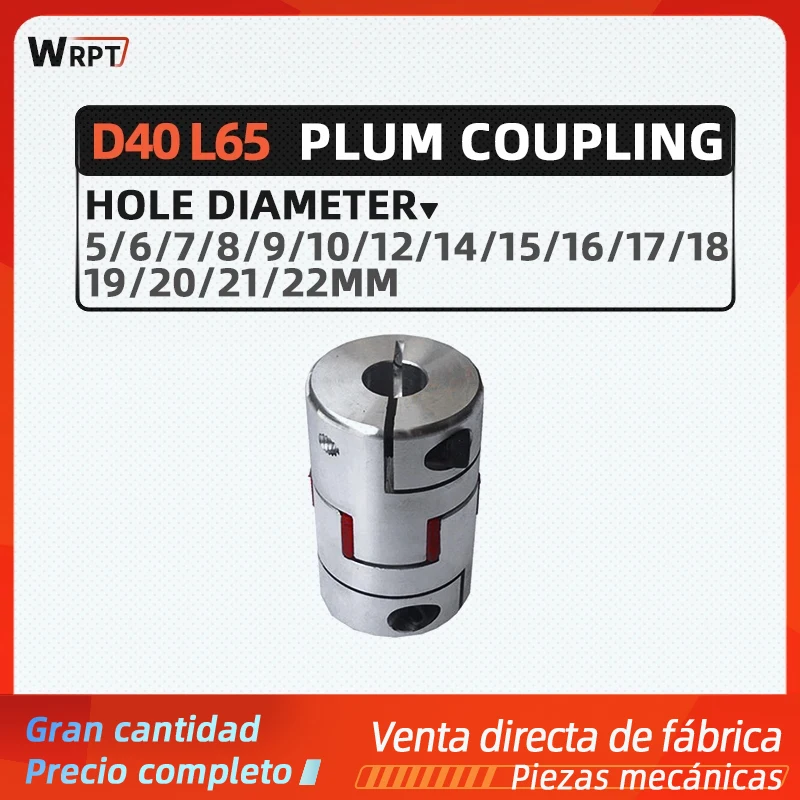 Acoplador De Eje 15mm A 19mm - Forma De Ciruela, Aleación De Aluminio Y Poliuretano