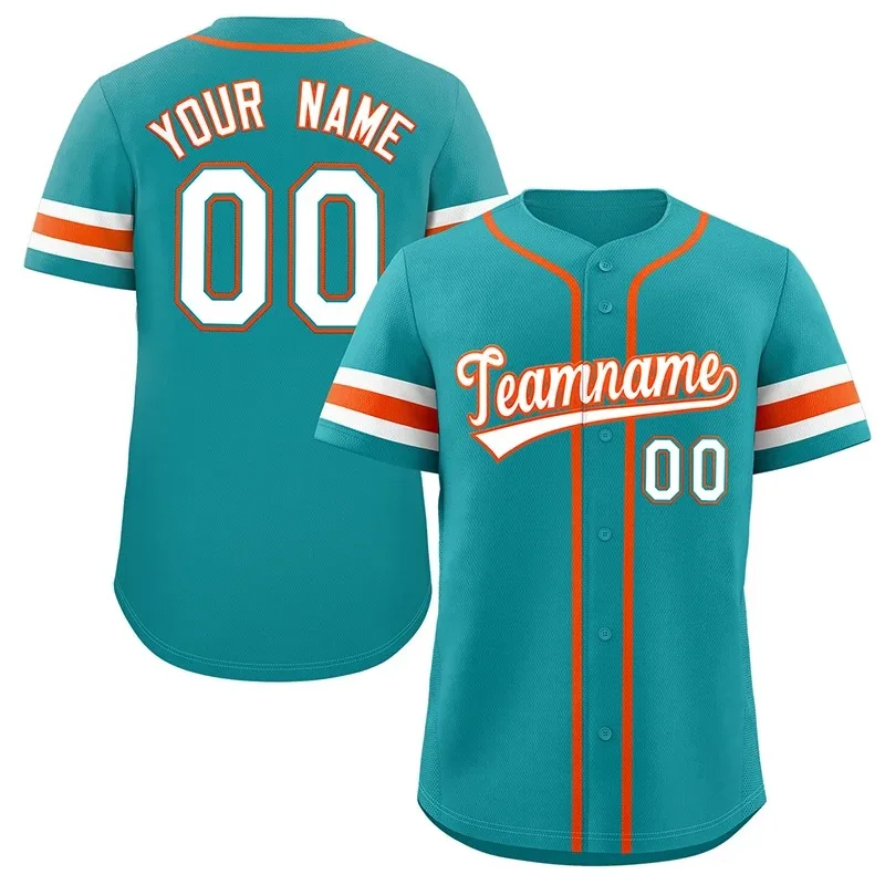 Personalización Personalizar camiseta de béisbol Camiseta del equipo Imprimir nombre personal Número Ropa deportiva de hip hop Camiseta de béisbol para hombres/mujeres/niños