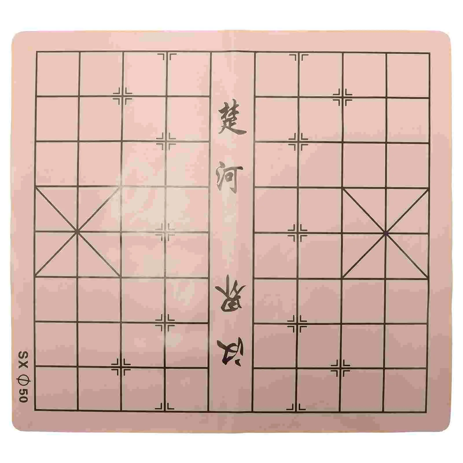 

Chess Board for Adults Chinese Go Double-sided Velvet Student Foldable Imitation Chessboard Army Accessory