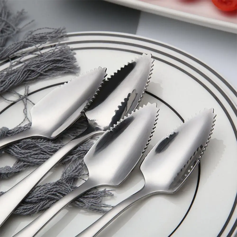 Citrus Home Multifunctional Serrated Edge Scraping Grapefruit Spoon Baby Food Processer Kiwi Scoop Fruit Puree Tool