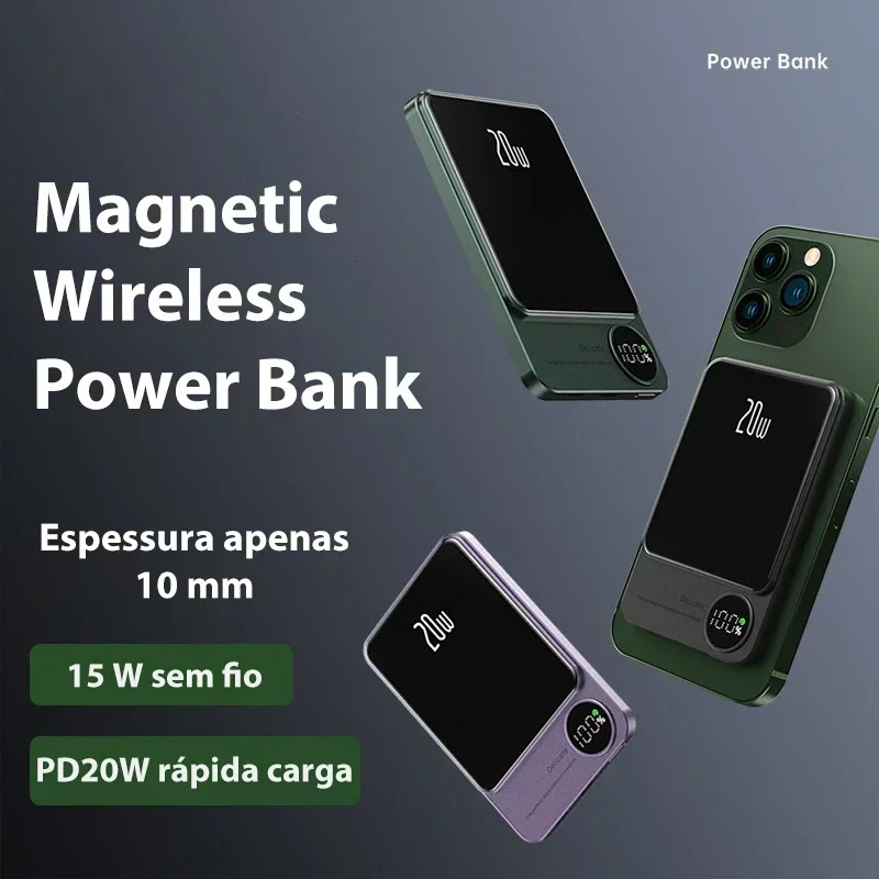 Magnetic Power Bank for IPhone 16 15 Magsafe Powerbank Ultra Thin 22.5W Fast Charging Portable Charger External Spare Battery 4