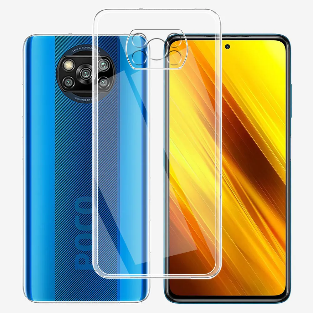 Per Xiaomi Poco X3 Nfc Custodia In Silicone Trasparente Custodia Morbida In Tpu Per Xiaomi Poco X3 Pro Fundas Per Poco X3 Coque Trasparente