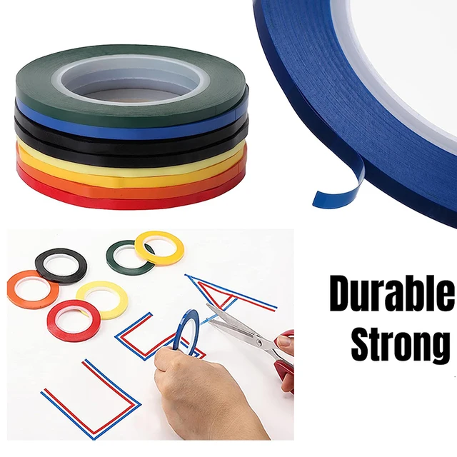 Nastro Per Lavagna Bianca - 6 Rotoli Da 66m, Nero 3mm Per Scuola, Ufficio E Casa - Foto 3