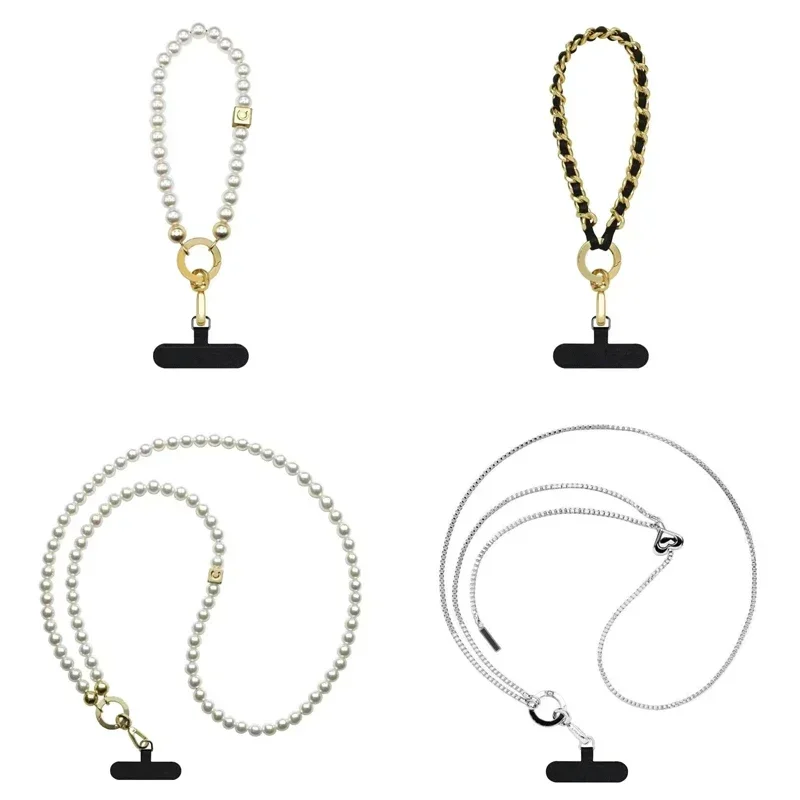 

C Universal Phone Long Bead Chain Mobile Phone Nylon Straps for IPhone Long Lanyard Bracelet for Samsung Galaxy