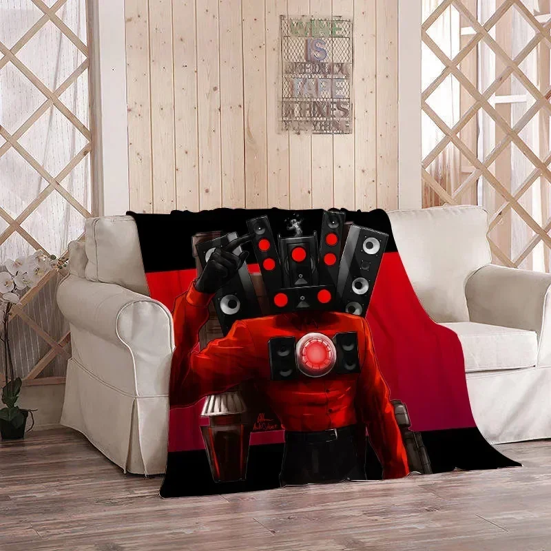 

Новое одеяло для унитаза Skibidi, двустороннее Фланелевое покрывало для сохранения тепла и комфорта, цельный Косплей