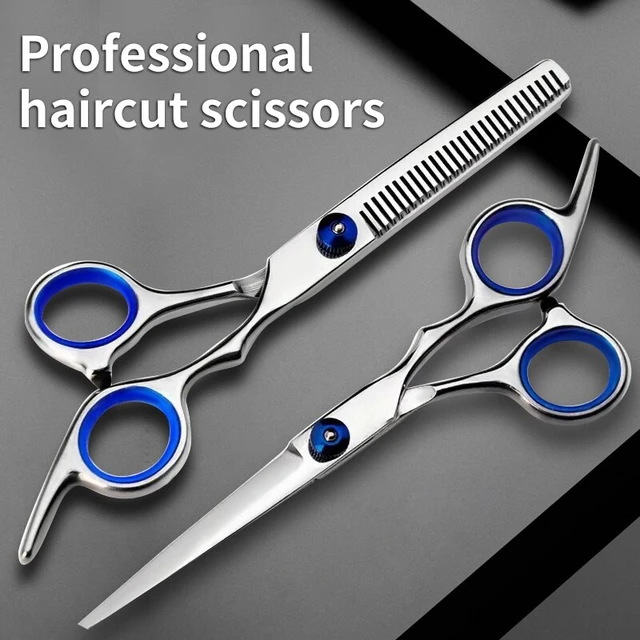 6 Professional Hair Salon Structure Scissors Set Cutting Barber Haircut  Thinning Shear Scissors Hairdressing Hair Tools Scissors - AliExpress