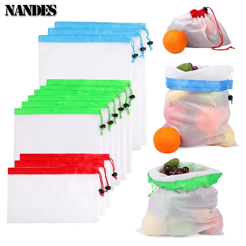 Eco-Friendly Reusable Mesh Produce Bags