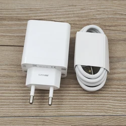 33W OPPO Supervooc EU Fast Charger with USB Type C Cable - EU Add Cable