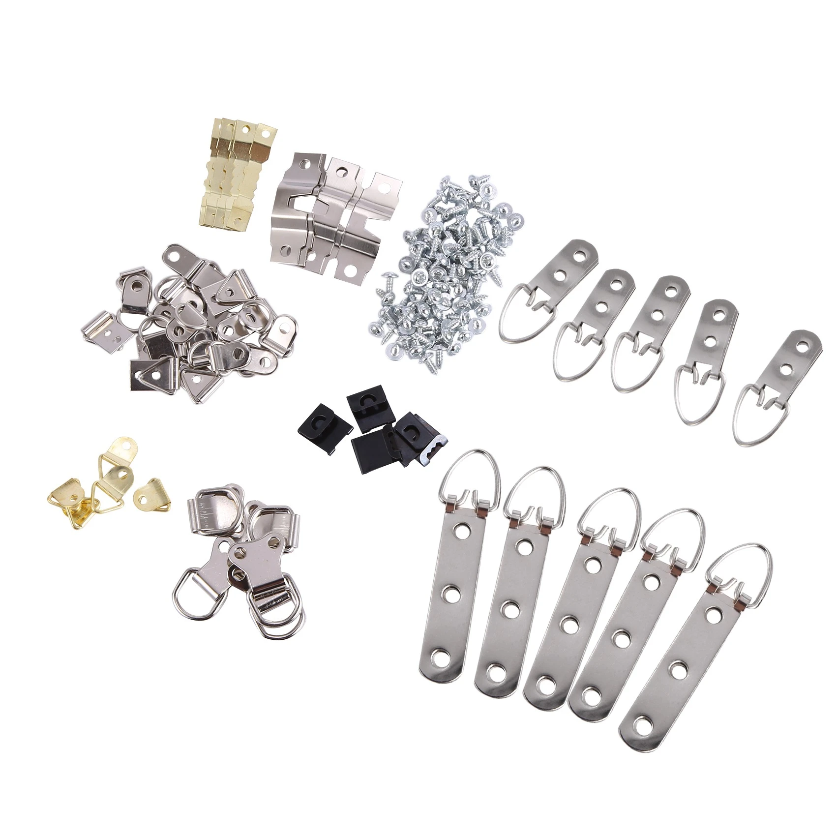140 Pcs Photo e Hanging Hooks Kit 9 Models Picture Hanger Hooks with Screw J7T7 140 Pcs Photo e Hanging Hooks Kit 9 Models Picture Hanger Hooks with Screw J7T7