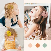 20/40Pcs Sweet Random Candy Color Bow Hair Clip Set for Baby Girls Cute Ribbon Hairpin Kids Headwear Kids Hair Accessories Gifts 4