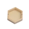 1PCS Creative Acrylic Board Hexagon Box Natural Wood Storage Wooden Box for Necklace Ring Gift Wooden Jewelry Organizer Cases 6