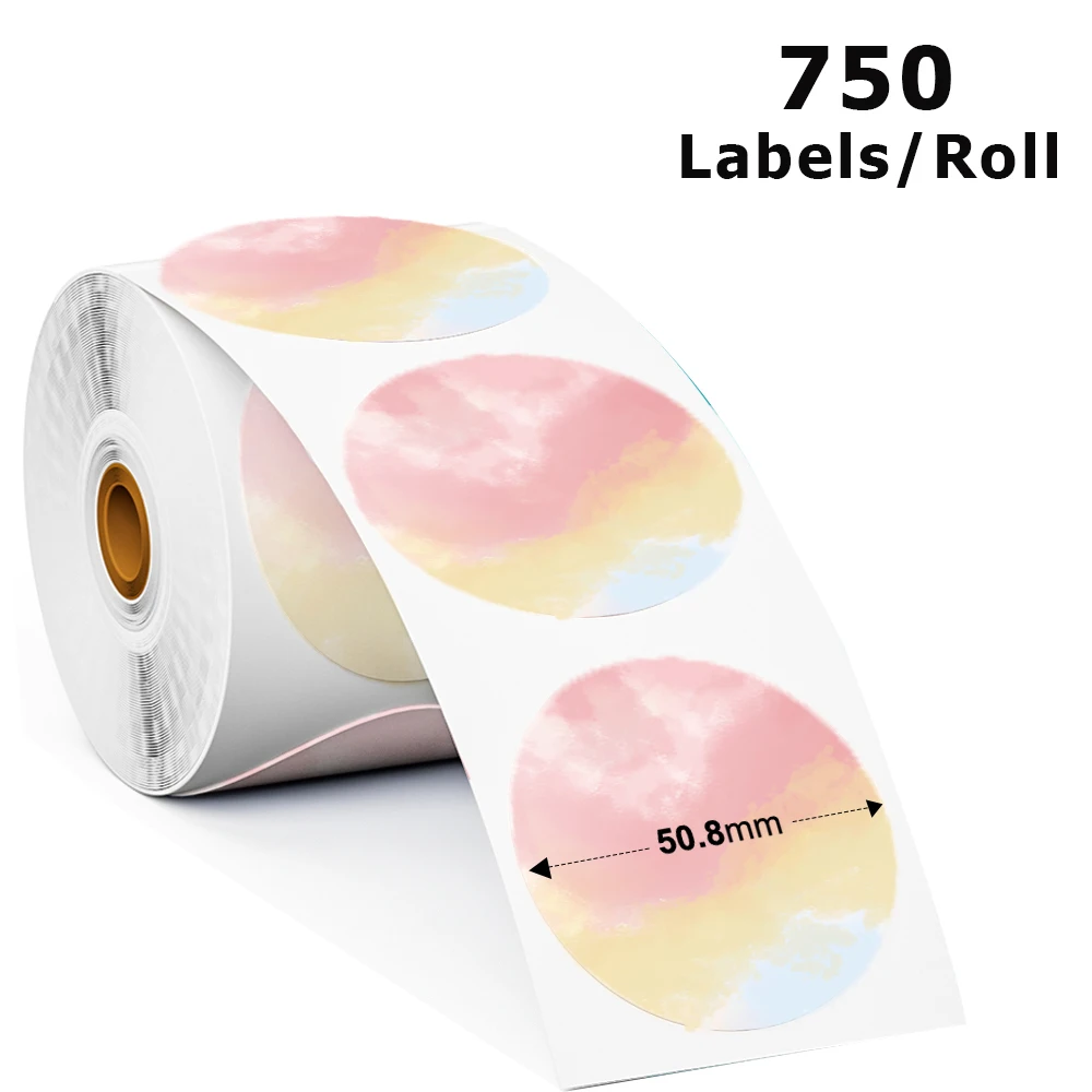 Holographic Laser Silver Thermal Sticker DIY Seal Labels for Craft and Party Decorations
