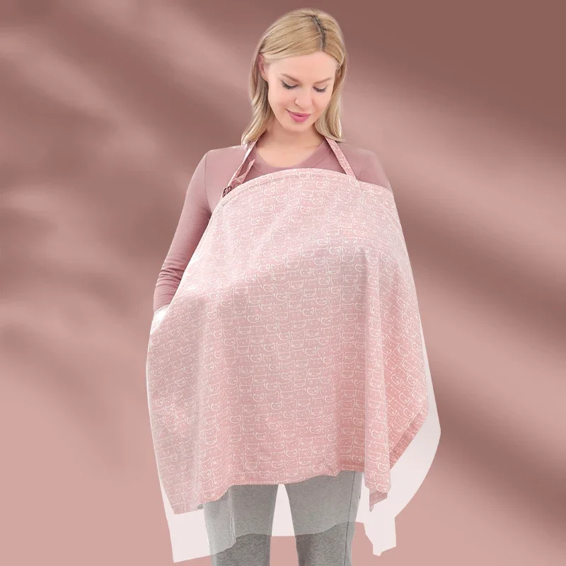 Breastfeeding Cover Nursing Towel Fig Leaf Outdoor Multi-functional Anti-exposure Cloak Maternity