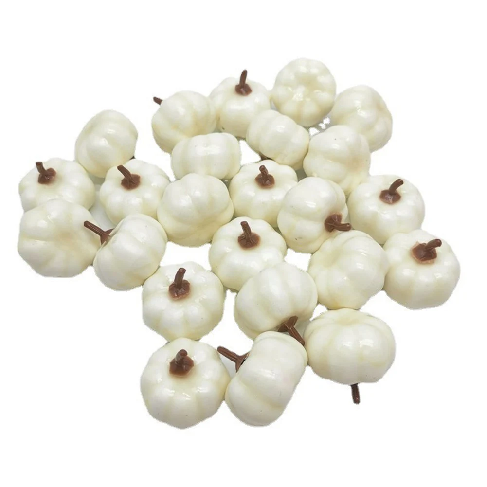 Mini Artificial Halloween Pumpkin Decor Simulation Vegetable Farmhouse Harvest Home Party Decorations 12/24/48pcs artificial pumpkin decoration