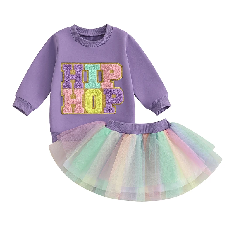 Easter Sweatshirt & Tulle Skirt Set 3