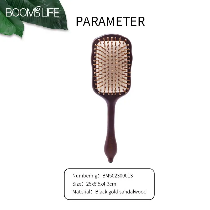 Hair Brush Luxurious Sandalwood Hair Brush Women Wide Teeth Paddle Wooden Comb for Hair Massage Scalp Brosse Cheveux