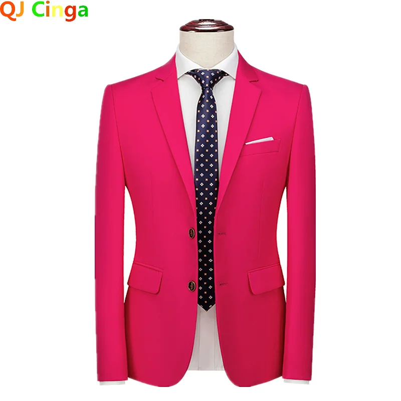 Men Suits Jackets Royal Blue Men Suit Jacket Suitable All Seasons Formal Coat Fashion Slim