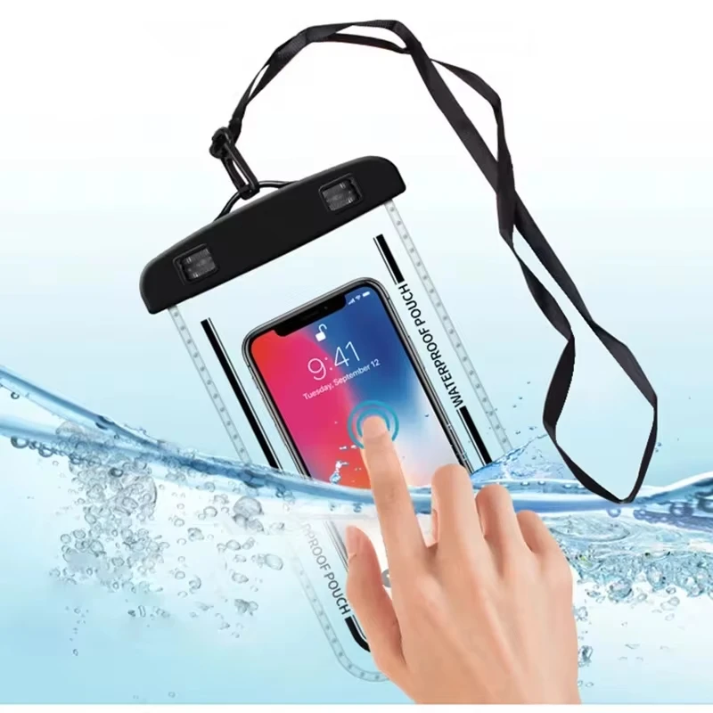 1pc Underwater Waterproof Mobile Phone Bag Swimming Diving Transparent Sealed Bag