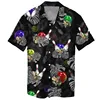 Hawaiian Bowling Men's Shirt Unique Floral 3D Print Summer Lapels Short Sleeves Oversized Unisex Fashion Sweatshirt Streetwear 4