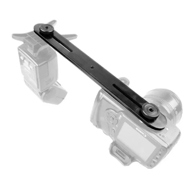 Universal Double End Light Stand Holder Flash Bracket Mount Tripod with 2 Hot Shoe Adapter Screws for Digital SLR Camera photography light stand