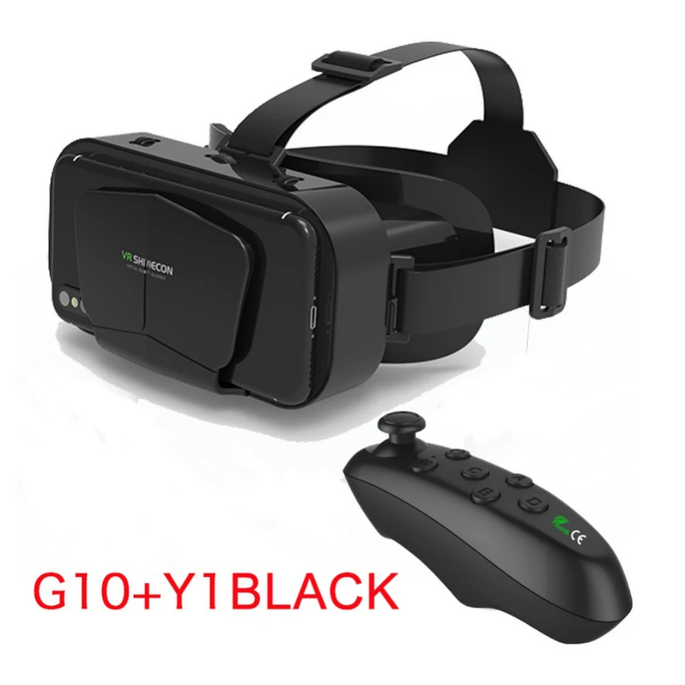 Smart VR Glasses for IOS Android 4.7-7.2" Smartphone 3D Virtual Reality Glasses Helmet Movie&Game VR Headset with Remote Control 