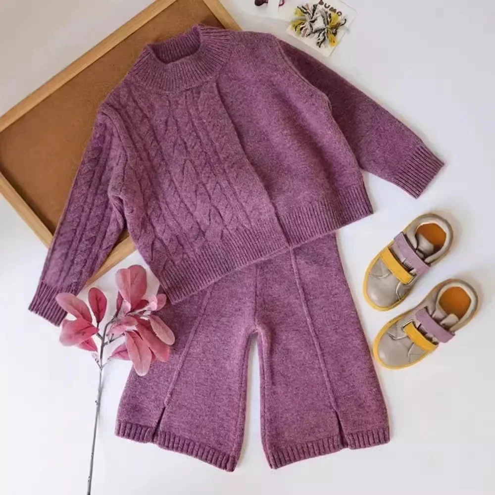 Purple split classic style set