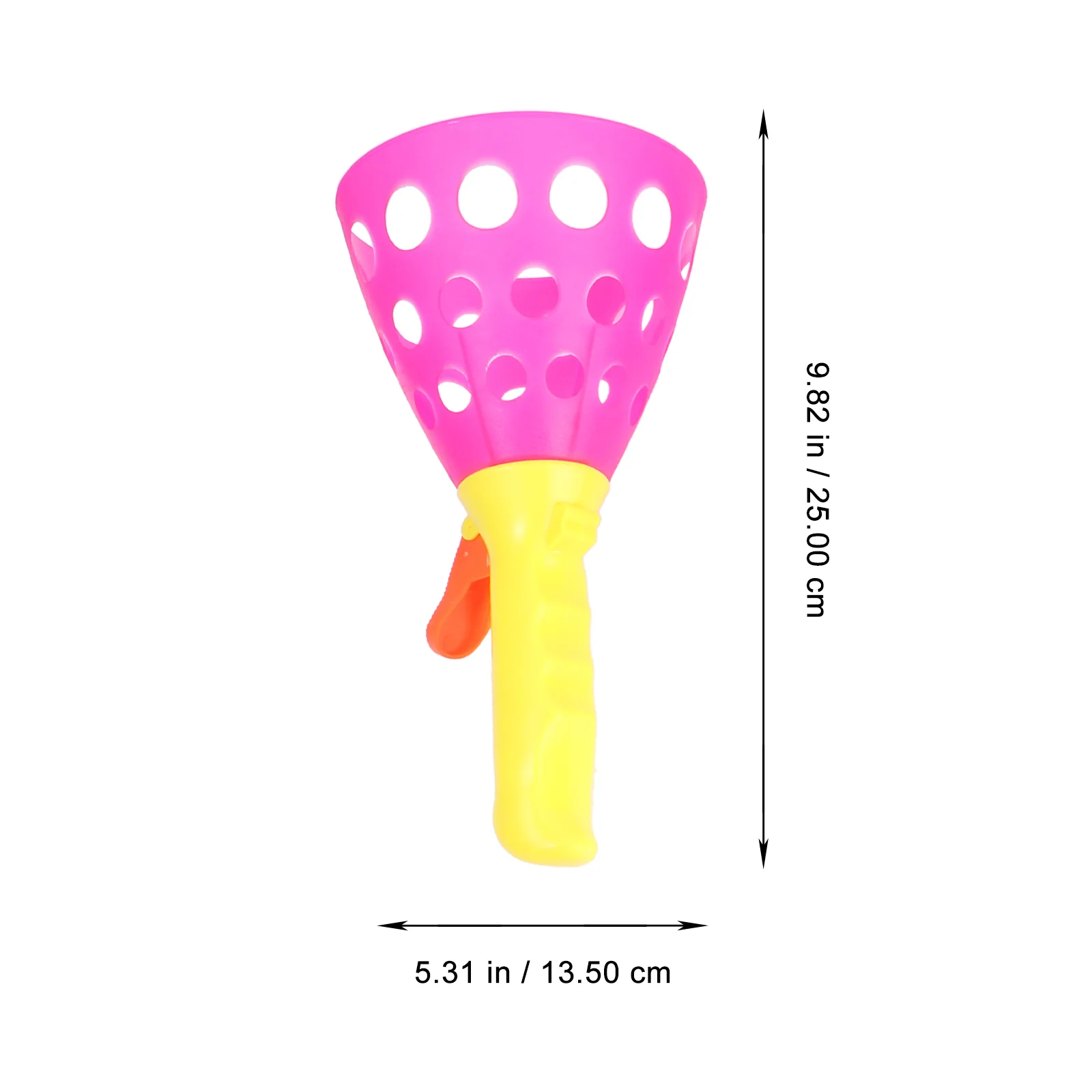 2 Pairs Bouncing Ball Outdoor Play Game Toys Catapult Click Toss Catch Plastic with Child Childrens 3