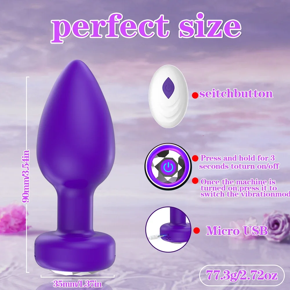 Kabelloser Analdilatator Mit Vibrationsfunktion Für Damen_voghion.com