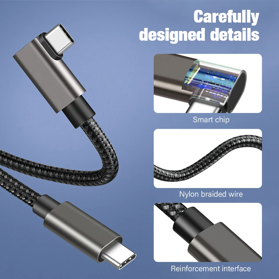 INIU Cavo USB C USB C 100W, [2 Pezzi 0,3m 0,3m] Cavo USB - Foto 10