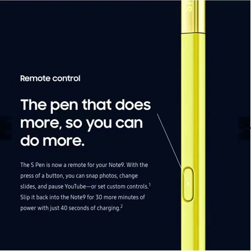 Stylus Pen For Samsung Galaxy Note 9 With Bluetooth