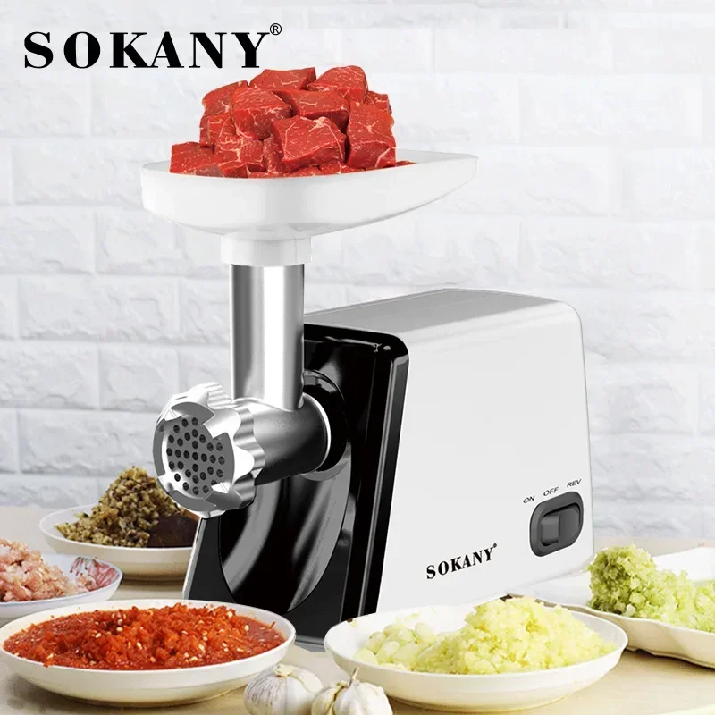 Houselin Electric Meat Grinder 【2500W Max 】Heavy Duty Stainless Steel Meat Mincer with Grinding Plates, Sausage Stuffer Tubes 2