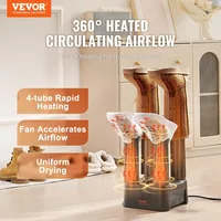 Detachable 4 Tubes Shoe Dryer, Portable Boot Dryer with Timer, Boot Warmers/Dryers with Heat Blower & ABS+PP for Snow Boots 2