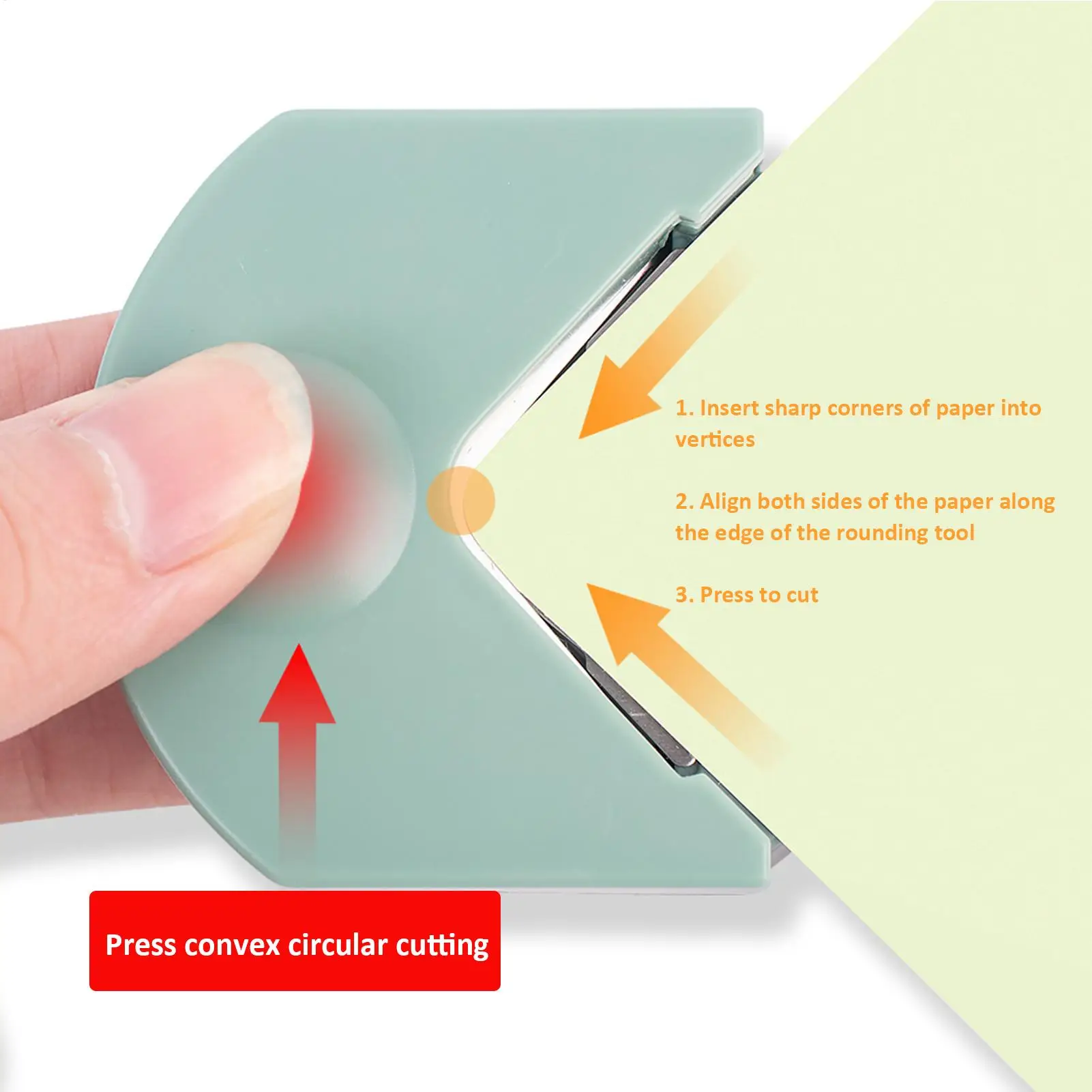 Taglierina per Angoli Arrotondati, Perforatrice per Carta, PVC, Foto e Biglietti da Visita, per Progetti Fai-da-Te e Scrapbooking - immagine 3