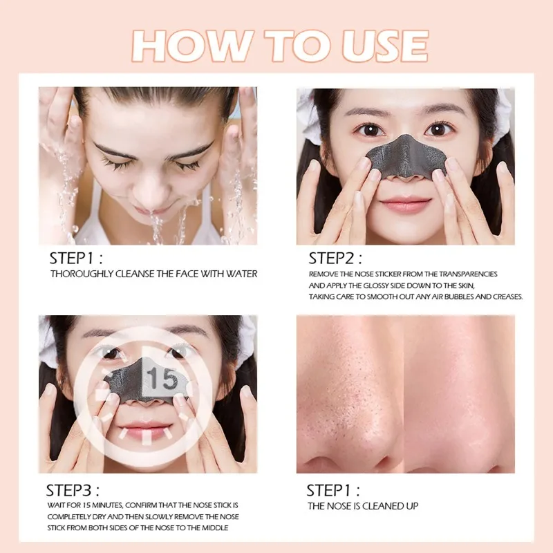 Blackhead  Nose  Patch  for  Deep  Cleansing  -  Quickly  Removes  Blackheads  &  Facial Spots ,  Restores  Fresh  Skin