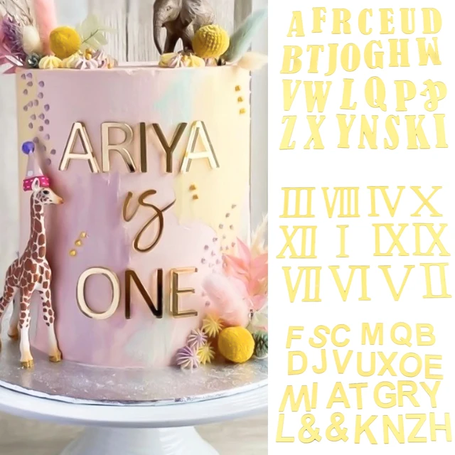 1 Pcs Letter Happy Birthday Cake Glitter Topper Acrylic Letter Gold Flag  Wedding Cake Design Cake Decorating Cakes For Kids - AliExpress