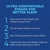 3PCS Headgear CPAP Replacement For Resmed Airfit P10 Nasal Pillow CPAP Mask Straps 3 Elastic Straps & 6 Adjustment Clips Durable 3