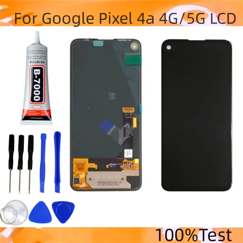 

Original For Google Pixel 4a 4G LCD G025J Display Screen Touch Digitized Assembly Replacement For Google Pixel 4a 5G GD1YQ LCD