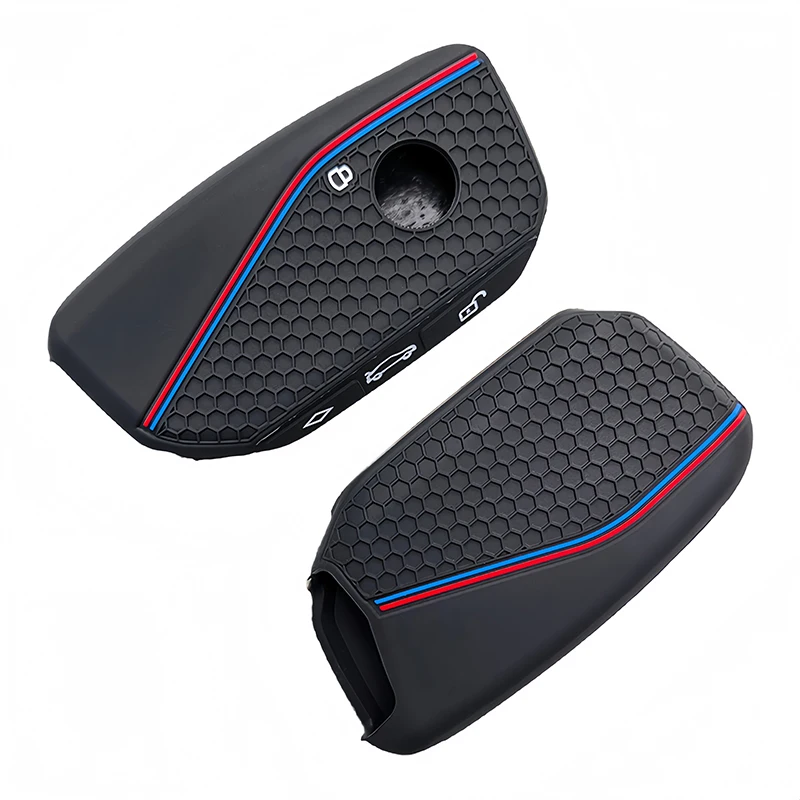 Premium Silicone Alcantara Car Remote Key Cover