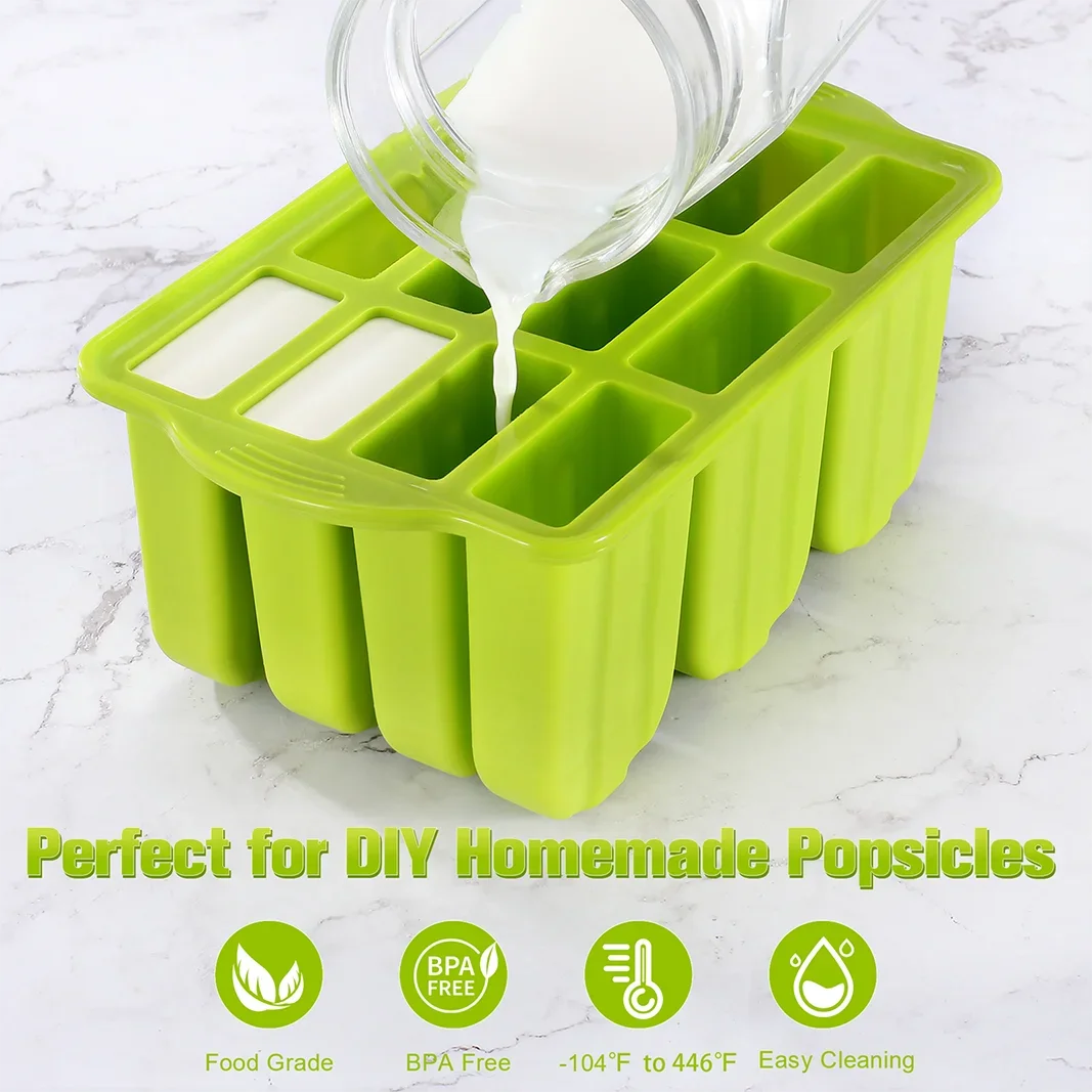 New Summer Hot Ice Cream Tools With Wooden Sticks silicone popsicle molds mini silicone ice cream popsicle mold