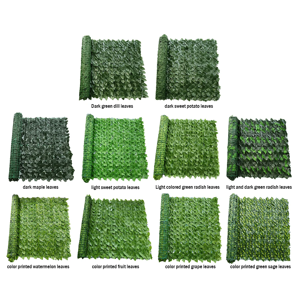 Artificial Hedges Fence Plastic Faux Hedges Fence Wall Screen Stitchable Greenery Eco-friendly Multifunctional Garden Home Decor
