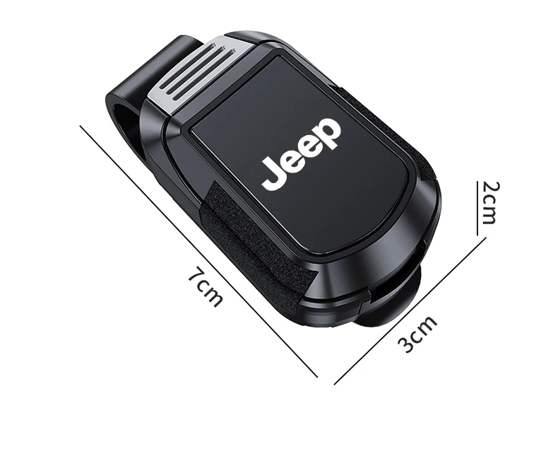Auto Sonnenblende Brille Clip Sonnenbrille Lagerung Halterung Zubehör Für Jeep Grand Cherokee Wrangler JK Gladiator Kompass Renegade – Detail 10