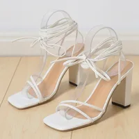 Sandales à talons aiguilles avec ceinture croisée, élégantes, à la mode, pour Banquet, fête, chaussures d'été pour mariage, nouvelle collection été 5
