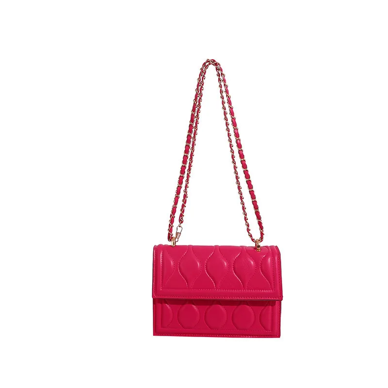 thumbnail image 1 of Bolso de hombro para mujer, versátil, de alta gama, con cadena, sencillo, con forma de cruz diagonal, en relieve, nuevo modelo, para mujer que viaja al trabajo, 1 of 5