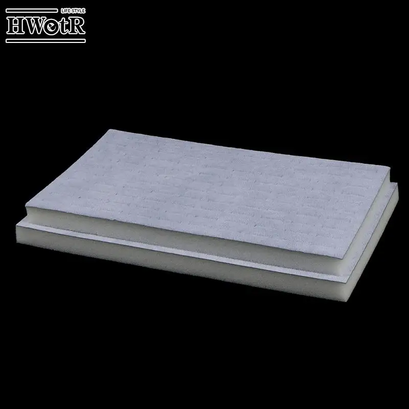 

1Pc Jewelry Foam Tray DIY Inserts Liners Grey/Black Velvet Jewellery Rings Bracelet Watch Showed Case Earrings Hole Tray